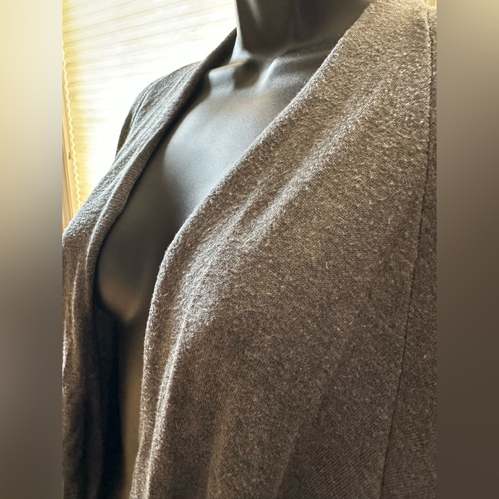Eileen Fisher gray open front cardigan